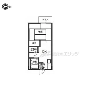 マンション三四四 A【1階】の間取り