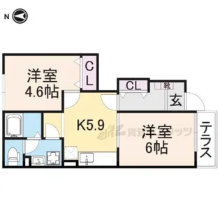 サニークアイエット?【1階】の間取り