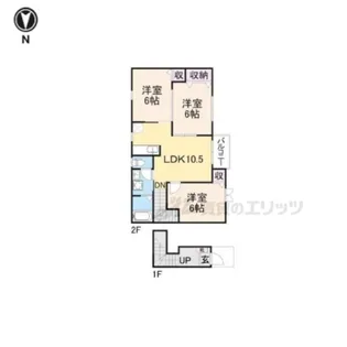 メイプルコート【2階】の間取り