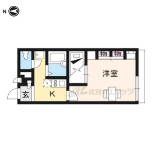 レオパレス法隆寺【2階】の間取り