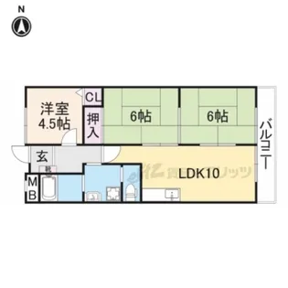 アーバンハイム郡山【5階】の間取り