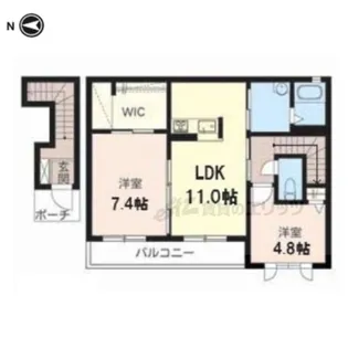グランシャリオ【2階】の間取り