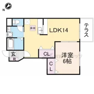 アークヒル旭ヶ丘【1階】の間取り