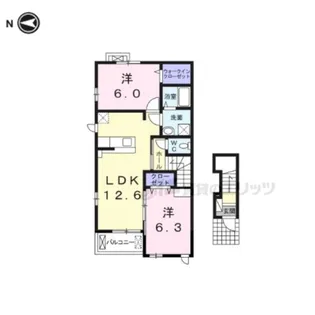 ディアコート【2階】の間取り