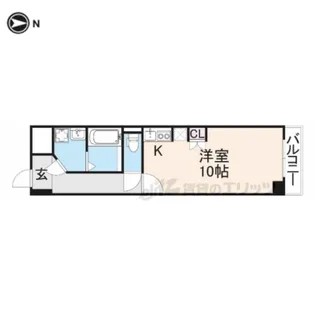 サンプラザ神楽【3階】の間取り