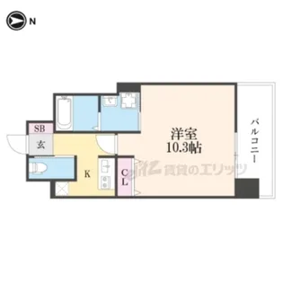 ロイヤルレジェンド大津駅前【403号室】の間取り