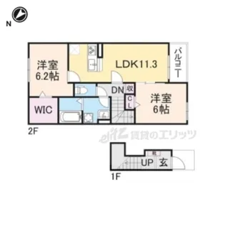 プロムナードかけはし【2階】の間取り