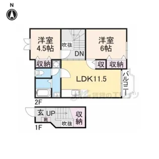 サン・イックス【2階】の間取り