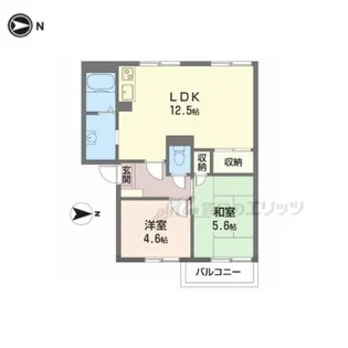 ファミール竹上【205号室】の間取り