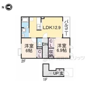 メゾン・ド・ラヴェール?【2階】の間取り