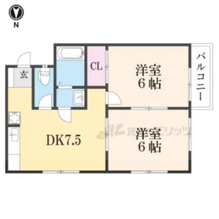 SK南彦根【202号室】の間取り