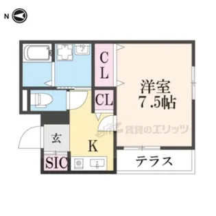 マノリアWest【1階】の間取り