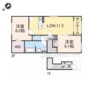 ルナクレシェンテ ?【2階】の間取り