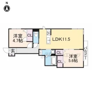 Victoire【1階】の間取り