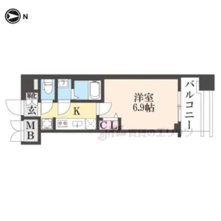 プレサンス京都東寺【2階】の間取り