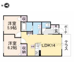 Sha Maison みらい?【105号室】の間取り