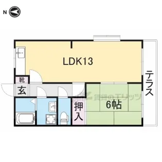 ユーミー清道【1階】の間取り