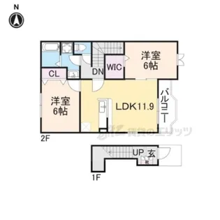 スウィートレジデンス1番館【2階】の間取り