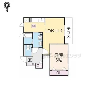 メゾンブリアン【1階】の間取り