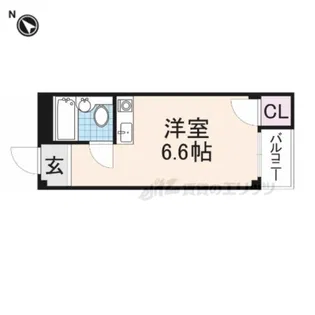 アパートメント寝屋川Ⅱ【3階】の間取り