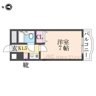 エグゼコート枚方B棟【4階】の間取り