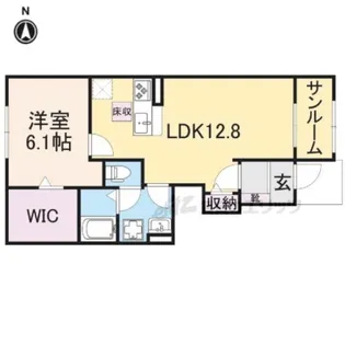 プラシード【1階】の間取り