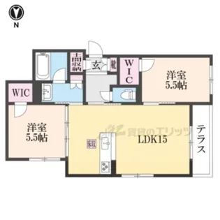 シャーメゾン桜小径【1階】の間取り
