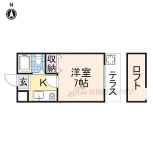 マンションフィールドナウ【1階】の間取り