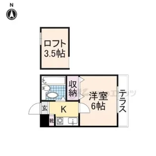 マンションフィールドナウ【2階】の間取り