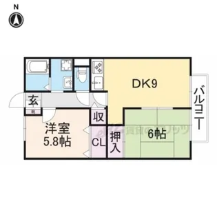 東ハイツ【2階】の間取り