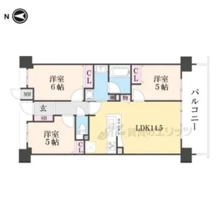 パデシオン御池西ノ京グラン【2階】の間取り