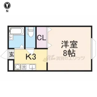 ジュネス?号館・?号館【2116号室】の間取り