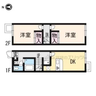 レオパレス翔【107号室】の間取り