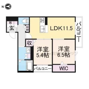 シャーメゾン ラピュタ【1階】の間取り