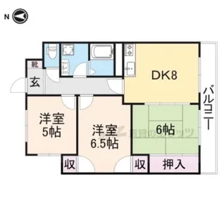 プレアール法隆寺【111号室】の間取り