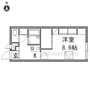 レオパレスGreen Oji【209号室】の間取り