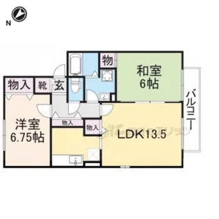 グランシャリオA棟【2階】の間取り