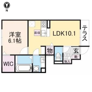 シャルム フルーレ?【103号室】の間取り