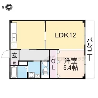 ツクモハイツ【2階】の間取り