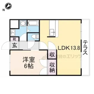 ボヌール・エスパース?【102号室】の間取り