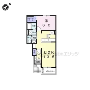 サンリット・ヴィラ【103号室】の間取り