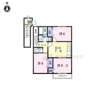 ベル・アビタシオン?【2階】の間取り