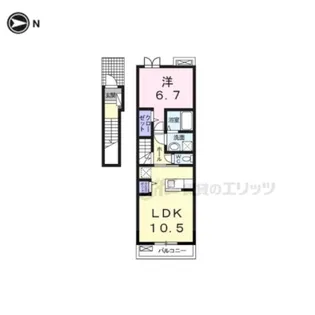 ラ・ビュウ・アンジュ ?【2階】の間取り