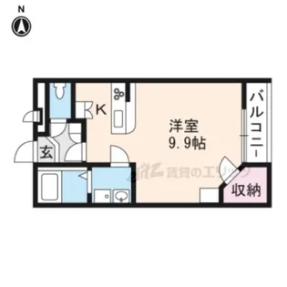 レオパレスカーサ【201号室】の間取り