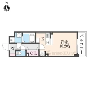 エバーハイム畝傍【4階】の間取り