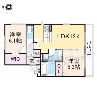 Grand Ile【3階】の間取り