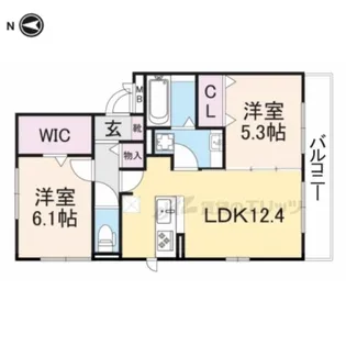 Grand Ile【2階】の間取り