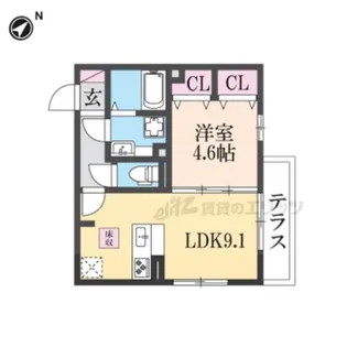 ヴェルデール・ヴィラ【3階】の間取り