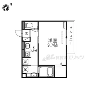 ヴェルデール・ヴィラ【3階】の間取り