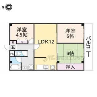 サニーコート山本【2階】の間取り